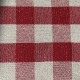 Coupon 3m Tissu Celestin Carreaux Lurex Rouge 
