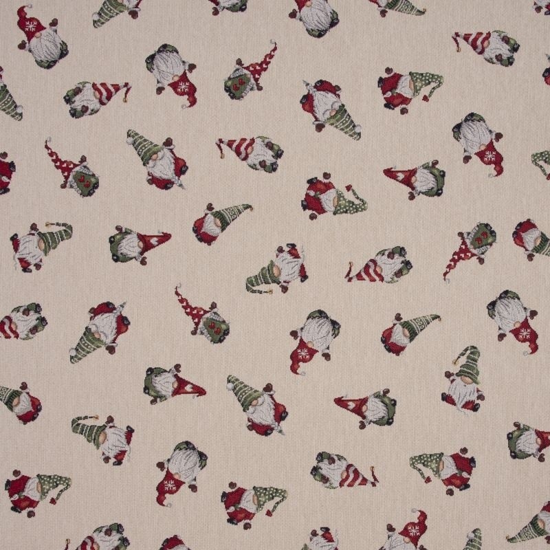Coupon 3m Tissu Jacquard Tomte Holiday Joy 