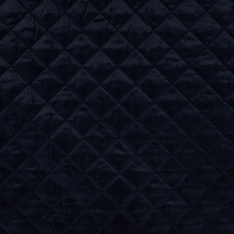 Coupon 3m Tissu Doublure Matelassé Marine