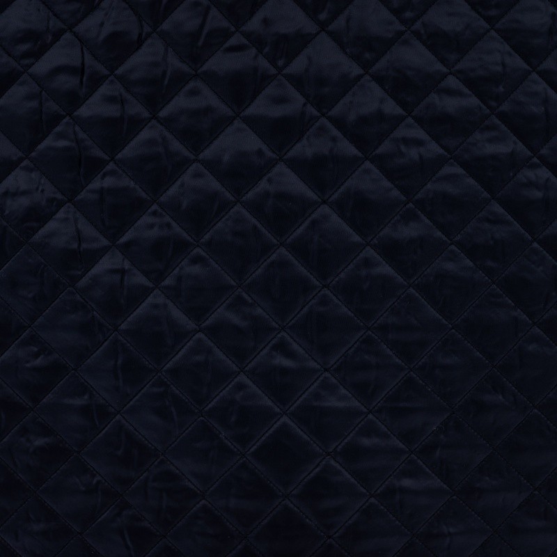 Coupon 3m Tissu Doublure Matelassé Marine