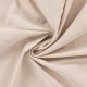 Coupon 3m Tissu Coton Lavé Uni Champagne 