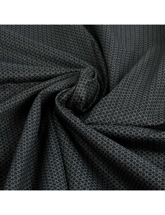 Coupon habillement coton 300 x 145 cm noir