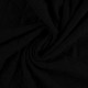 Coupon 3m Tissu Maille Matelasse Uni Noir