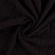 Coupon 3m Tissu Maille Matelasse Uni Marron 