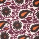 Coupon 3m Tissu Teddy Jacquard Lie de Vin 