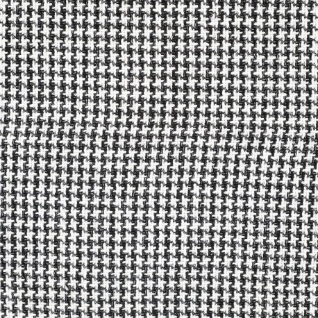 Coupon 3m Tissu Tweed Noir 