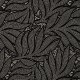Coupon 3m Tissu Serge de Viscose Imprimé Noir 