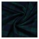 Coupon 3m Tissu Flanelle Imprimé Carreaux Bleu Marine