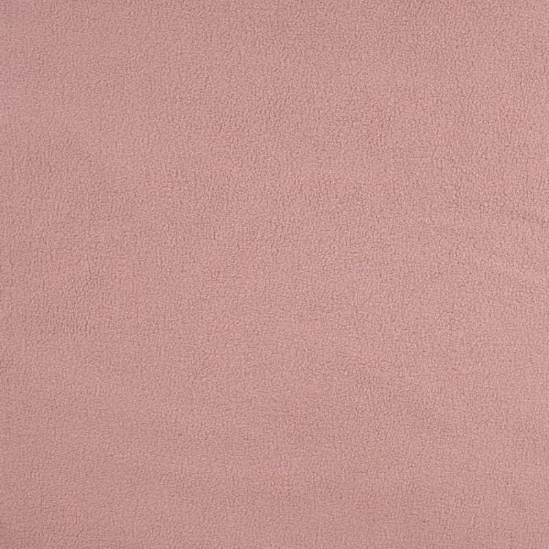 Coupon 3m Tissu Polaire Double Face Rose Poudre 
