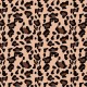 Coupon 3m Tissu Polaire Imprimé Leopard Saumon 