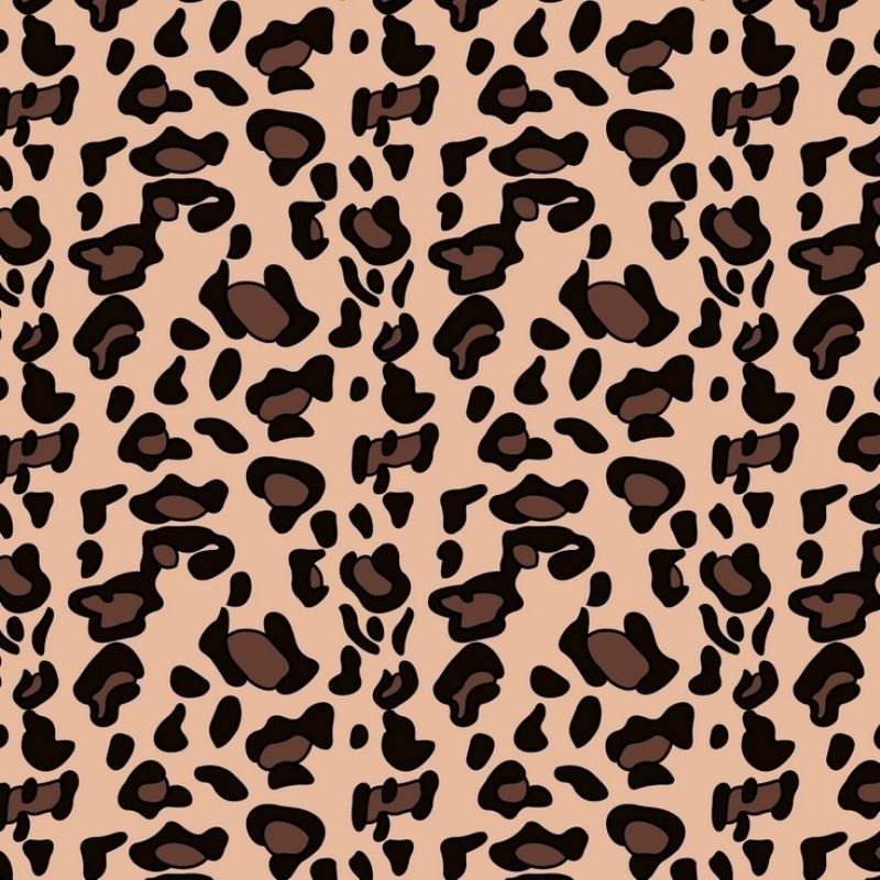 Coupon 3m Tissu Polaire Imprimé Leopard Saumon 
