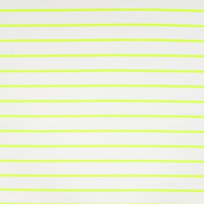 Coupon 3m Tissu French Terry Neon Rayure Jaune