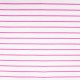 Coupon 3m Tissu French Terry Neon Rayure Rose 