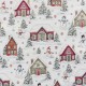 Coupon 3m Tissu Jacquard Chenillé Baviel Noël 