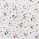 Coupon 3m Tissu Jacquard Chenillé Neman Bonhomme de Neige