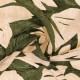 Coupon 3m Tissu Viscose Imprimé Jeanne Vert Nil 