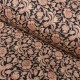 Coupon 3m Tissu Blockprint Imprimé Tampons Mains Matelassé Double Face Fleur Multi