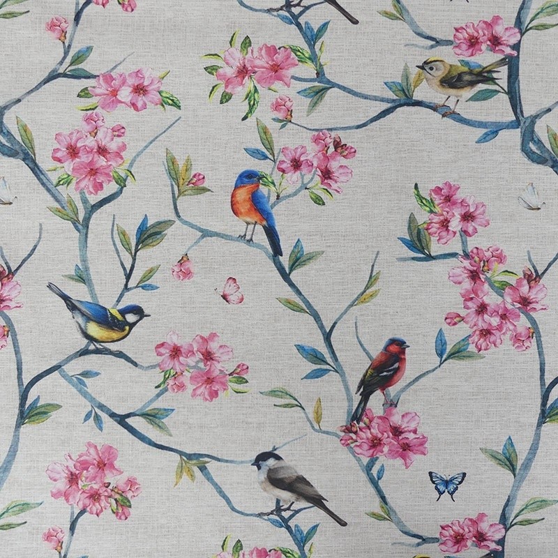 Coupon 3m Tissu Lorien Loneta Enduit Floral 