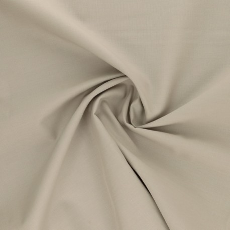 Coupon 3m Tissu Coton Uni Beige