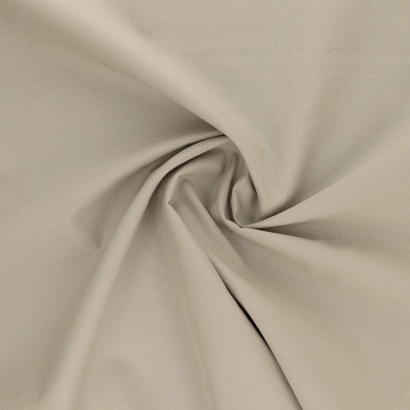 Coupon 3m Tissu Coton Uni Beige