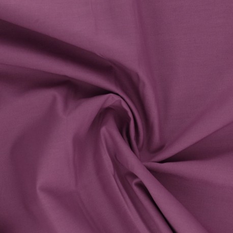 Coupon 3m Tissu Coton Uni Orchidée 
