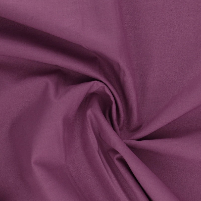 Coupon 3m Tissu Coton Uni Orchidée 