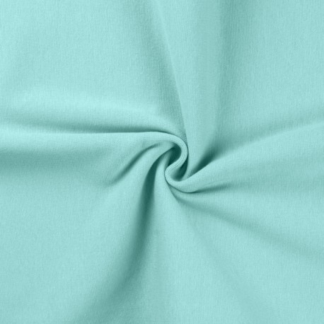 Coupon 3m Tissu Bord Cote Uni Aqua 