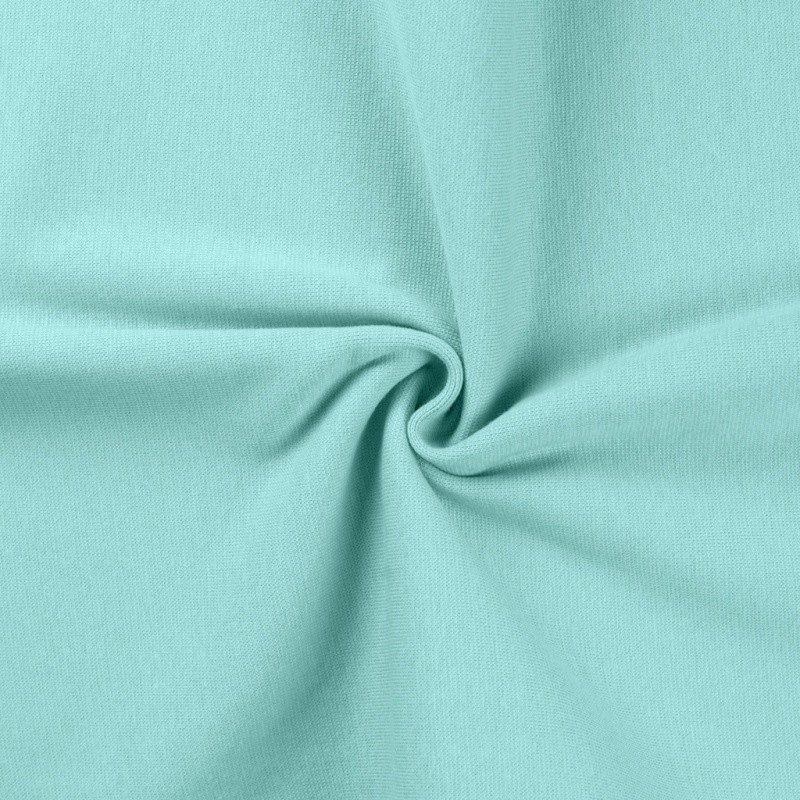 Coupon 3m Tissu Bord Cote Uni Aqua 