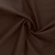 Coupon 3m Tissu Coton Uni Marron Foncé