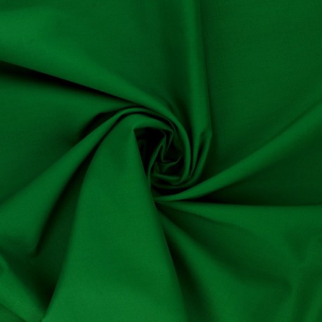 Coupon 3m Tissu Coton Uni Vert 