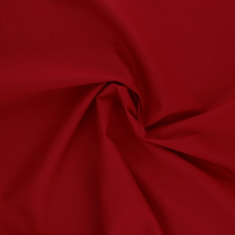 Coupon 3m Tissu Coton Uni Scarlet 