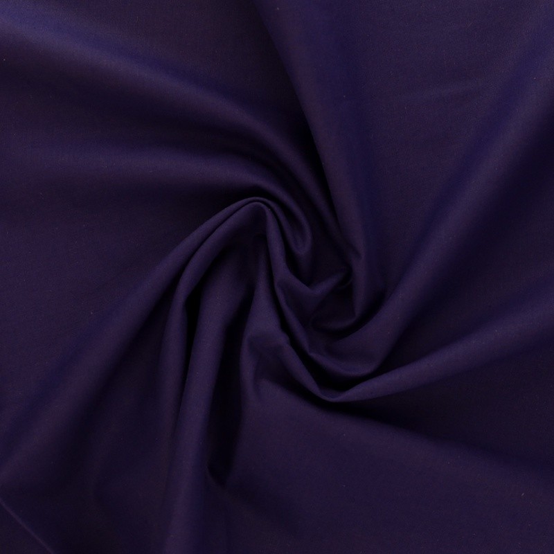 Coupon 3m Tissu Coton Uni Violet