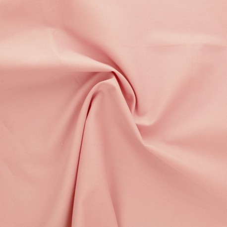 Coupon 3m Tissu Coton Uni Rose
