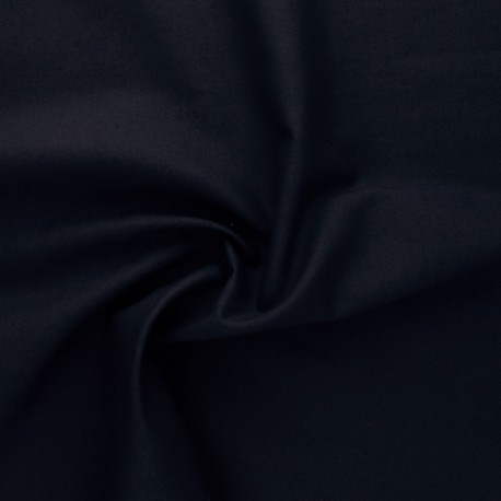 Coupon 3m Tissu Coton Uni Marine 