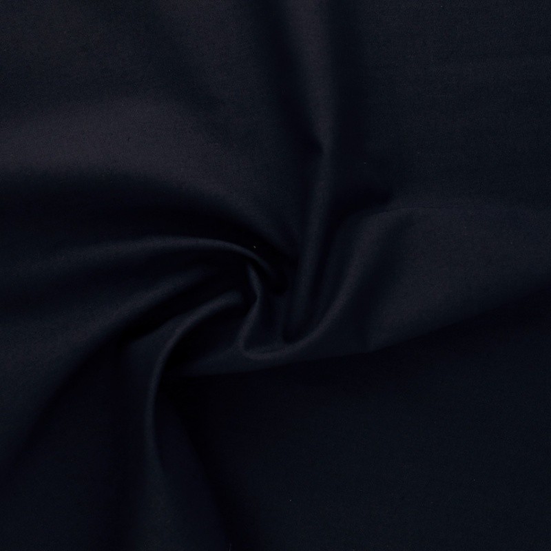 Coupon 3m Tissu Coton Uni Marine 