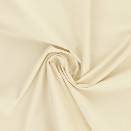 Coupon 3m Tissu Coton Uni Parchemin