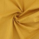 Coupon 3m Tissu Coton Imprimé Pois Ocre