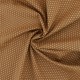 Coupon 3m Tissu Coton Imprimé Pois Caramel