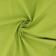 Coupon 3m Tissu Coton Imprimé Pois Vert Clair