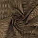 Coupon 3m Tissu Coton Imprimé Pois Marron