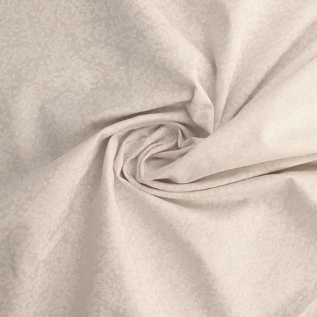 Coupon 3m Tissu Coton Imprimé Rose