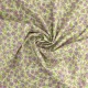 Coupon 3m Tissu Coton Imprimé Fleur Mauve