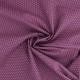 Coupon 3m Tissu Coton Imprimé Pois Violet