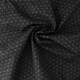 Coupon 3m Tissu Coton Imprimé Etoile Noir
