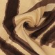 Coupon 3m Tissu Viscose Imprimé Ecru
