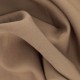 Coupon 3m Tissu Gabardine Viscose Polyester Uni Marron Clair 