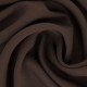 Coupon 3m Tissu Gabardine Viscose Polyester Uni Marron 