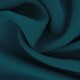 Coupon 3m Tissu Gabardine Viscose Polyester Uni Bleu Canard 