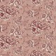 Coupon 3m Tissu Elegant Rose Bloom Lie de Vin Fond Coloris Lin