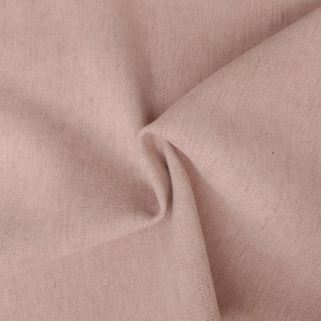 Coupon 3m Tissu Vintage Uni Bois De Rose 